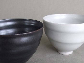 pair of spiral bowls